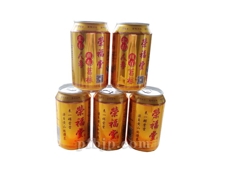 荣福堂正宗葛根凉茶植物饮料金罐凉茶盒装正品310ml24罐